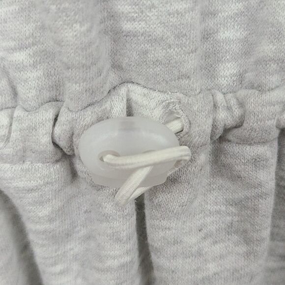 H&M Divided Gray Sweatshirt Drawcord Dress Cozy Fleece Long Sleeve Winter Casual - Picture 5 of 9